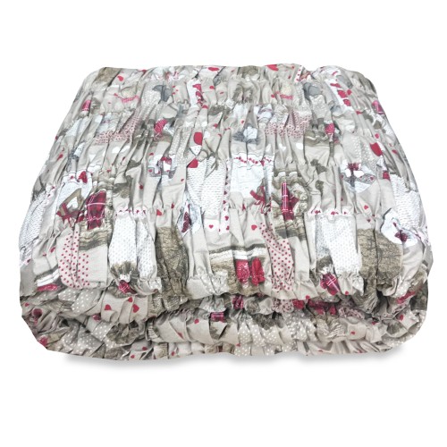 FUNDA DE SOFÁ DE ESQUINA TIROLINA UNIVERSAL BRISTOL HOLLY RED