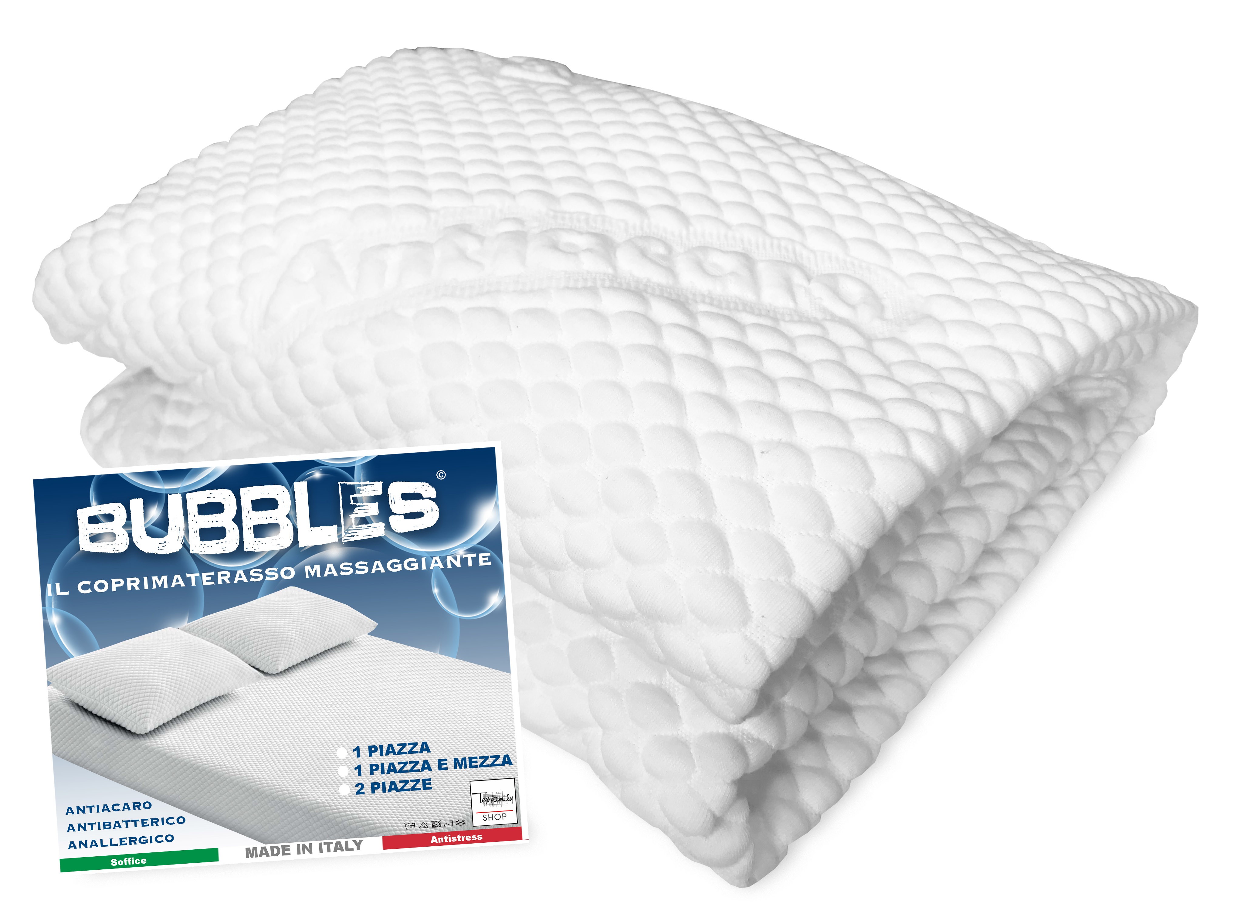 HOUSSE DE MATELAS ANTI-ACARIENS NON-ALLERGIQUE MASSAGE ...