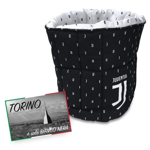 PORTA OGGETTI a sacco JUVENTUS e cartolina TORINO è
