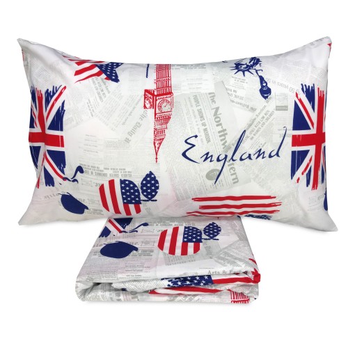 HOUSSE DE COUETTE KAMOMILLA DRAPEAU ANGLAIS AMÉRICAIN