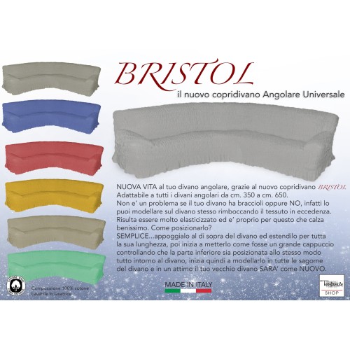 UNIVERSELLER ECKSOFABEZUG BRISTOL CREME UNI
