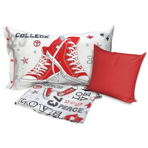 DUVET COVER DIS. ALL STARS SHOES with Furniture Pillowcase