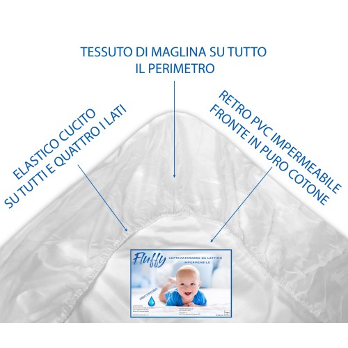 PROTÈGE-MATELAS IMPERMÉABLE À L'EAU-ACARIENS DE LA POUSSIÈRE DE PVC DE LIT MOELLEUX ANTI URINE