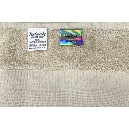 LOT DE 1 SERVIETTE de toilette + 1 SERVIETTE invité TOSCA en éponge et TOILE AÏDA à BRODER AU POINT DE CROIX