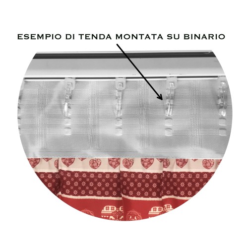 RED TYROLEAN TENT in mountain style CM. 180X280 MADE IN ITALY