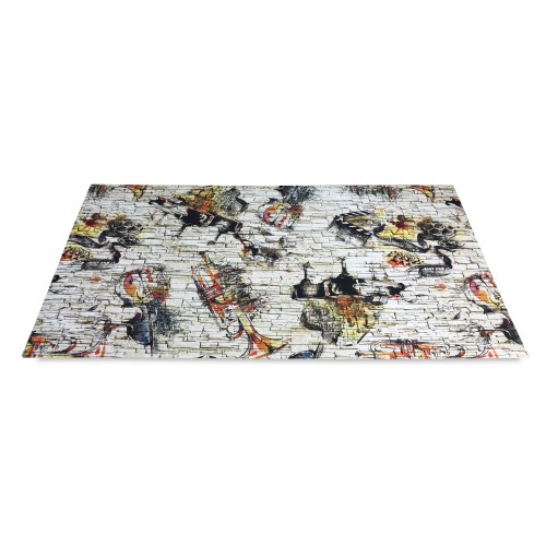 RUG Kitchen runner Non-slip runner MUSICAL INSTRUMENTS made in Italy