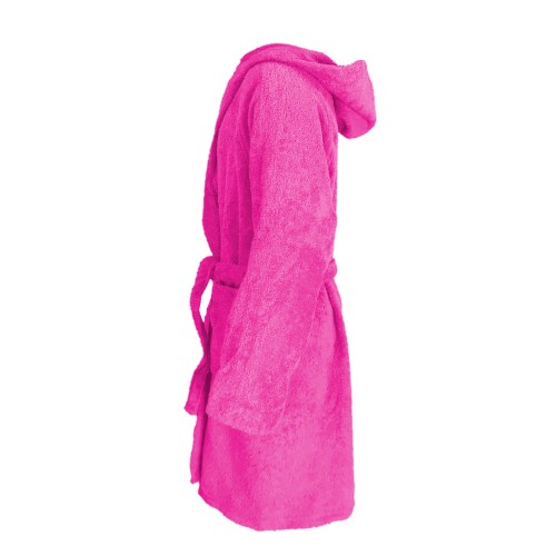 HI TECH BATHROBE + © GIRL GIRL IN TERRY CLOTH of pure cotton MADE IN ITALY PINK
