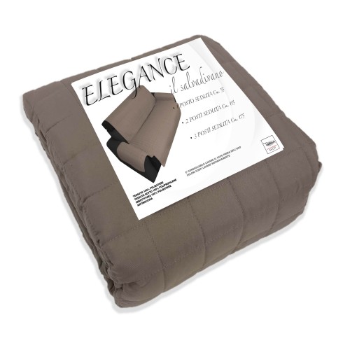 FUNDA DE SOFÁ TR ELEGANCE PROTECTOR DE SOFÁ RESISTENTE A LAS MANCHAS ACOLCHADO SUAVE GRIS TÓRTOLA