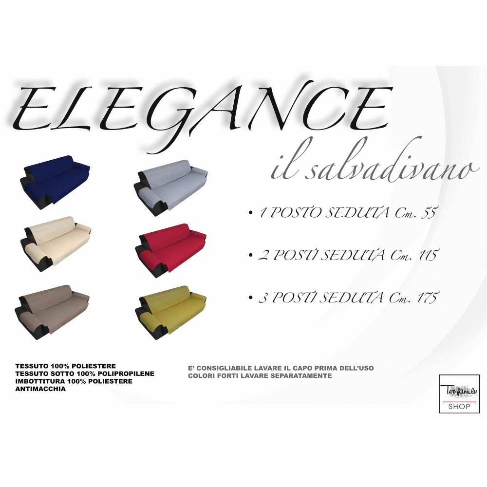 Couverture de canapé PN SALVADIVANO L'ÉLÉGANCE DE LA CRÈME ANTI-TACHE MATELASSÉ SUPÉRIEURE LISSE