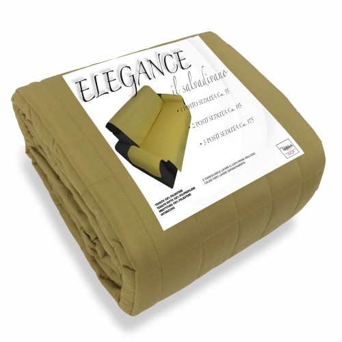 FUNDA DE SOFÁ O PROTECTOR DE SOFÁ ELEGANCE ORO AMARILLO ACOLCHADO RESISTENTE A LAS MANCHAS TAPA LISA
