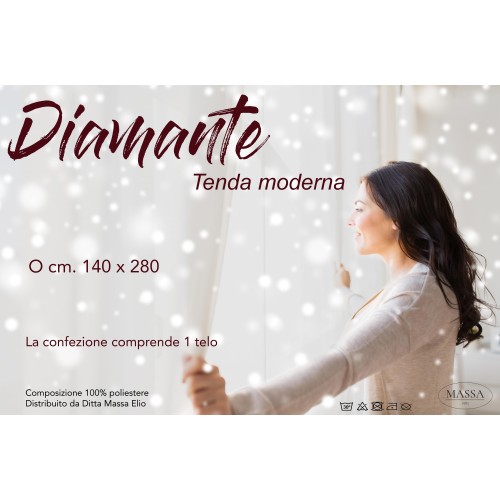 SOLID COLOR DIAMOND BURGUNDY CURTAIN CM. 140X280 PACKED