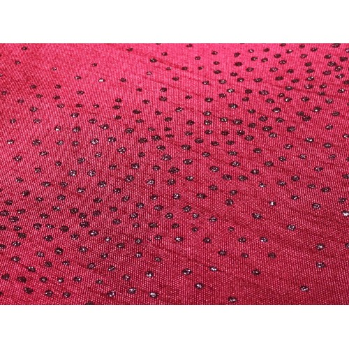 CORTINA BURDEOS DIAMANTE DE COLOR LISO CM. 140X280 EMBALADO