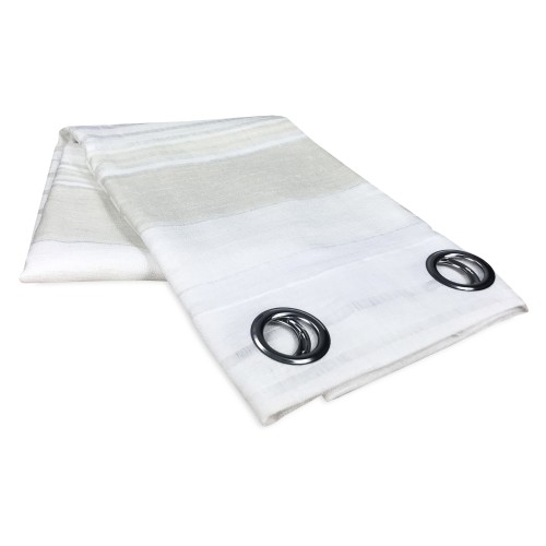 VORHANG VORHANG GESTREIFT creme CM. 140X280 VERPACKT