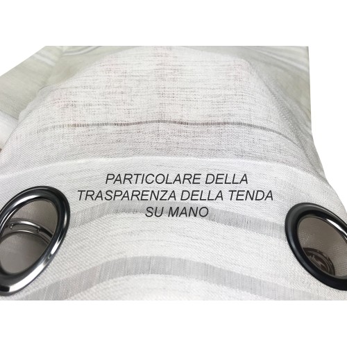 CORTINA CORTINA RAYAS crema CM. 140X280 EMPAQUETADO