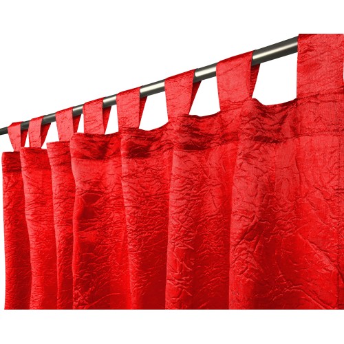 FIORDALISO CURTAIN in der gleichen Farbe FIRE RED CM. 140X290 verpackt