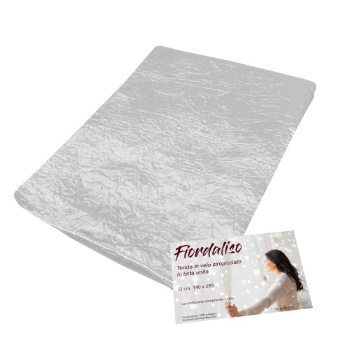 TENDA FIORDALISO in tinta unita BIANCO CM. 140X290 confezionata